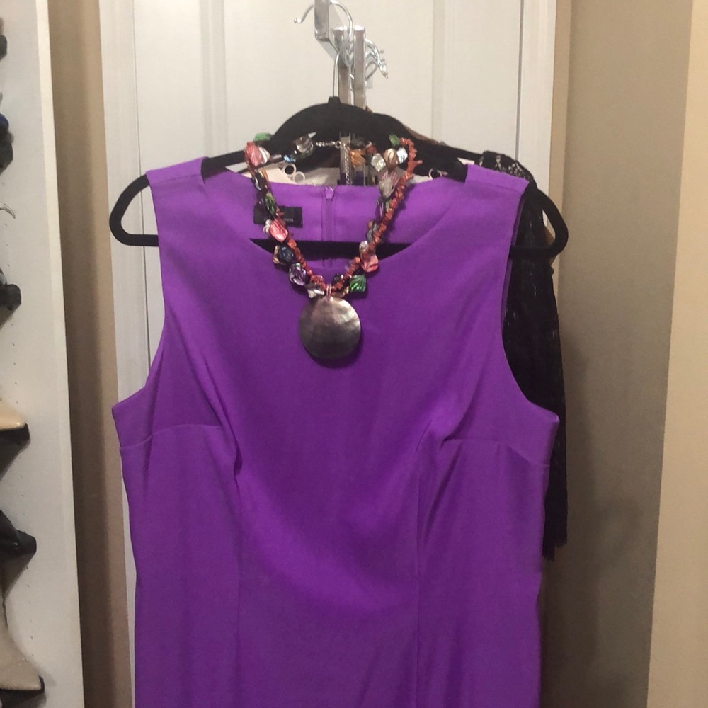 Purple sheath dress perfect for the office